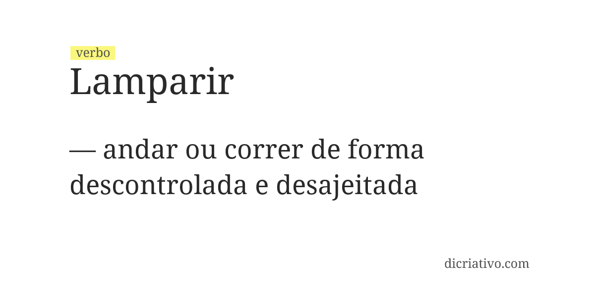 Significado de lamparir