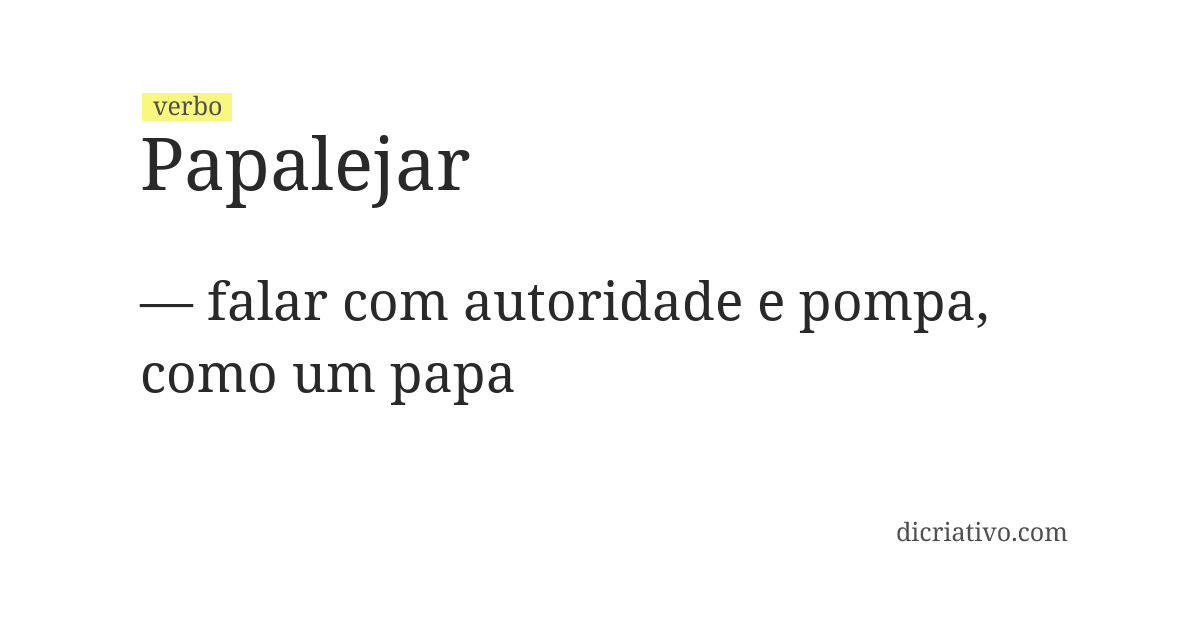 Significado de papalejar