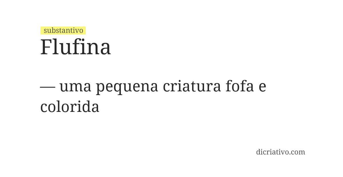 Significado de flufina