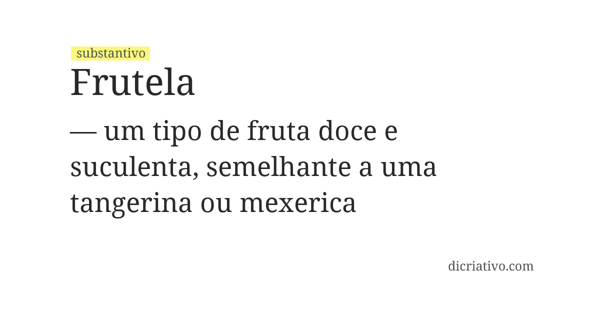 Significado de frutela