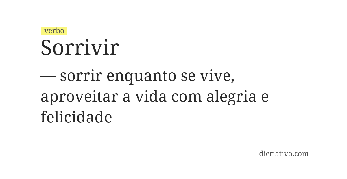 Significado de sorrivir
