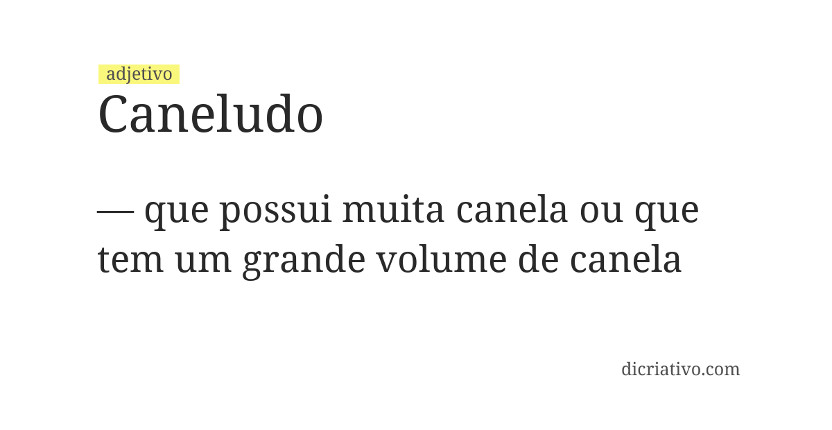 Significado de caneludo