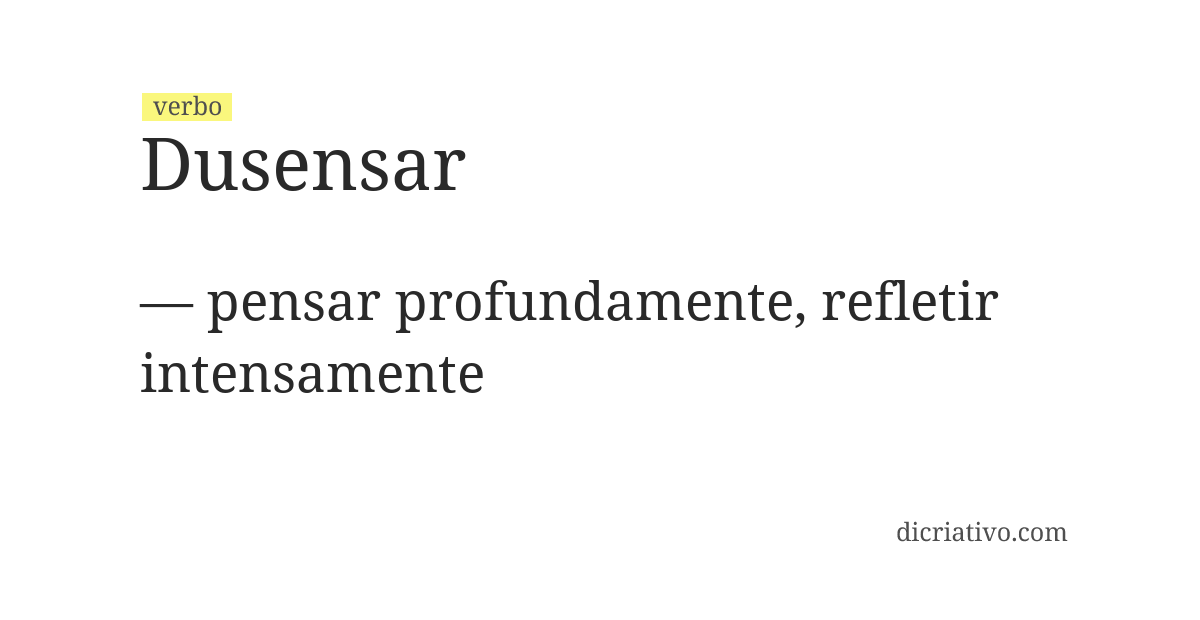 Significado de dusensar