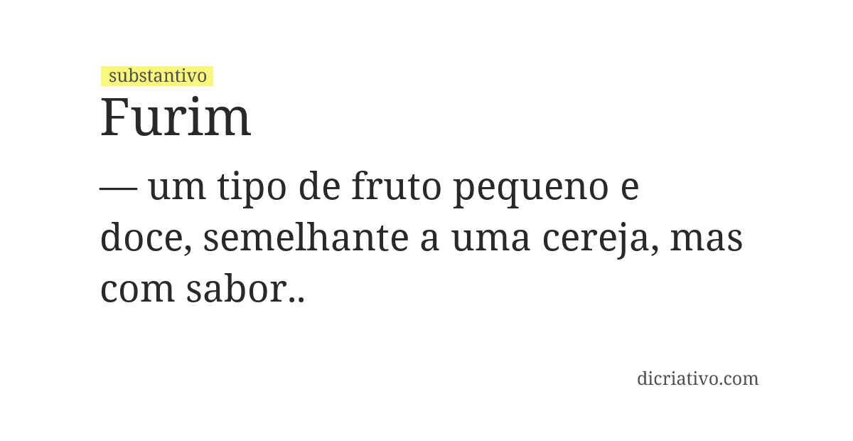 Significado de furim