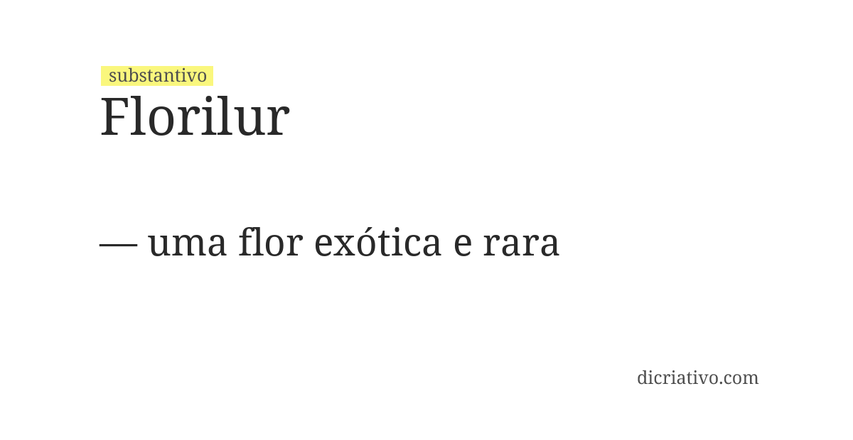 Significado de florilur