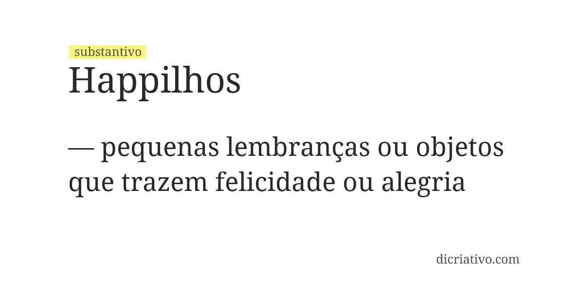 Significado de happilhos