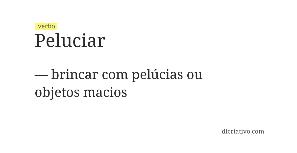 Significado de peluciar