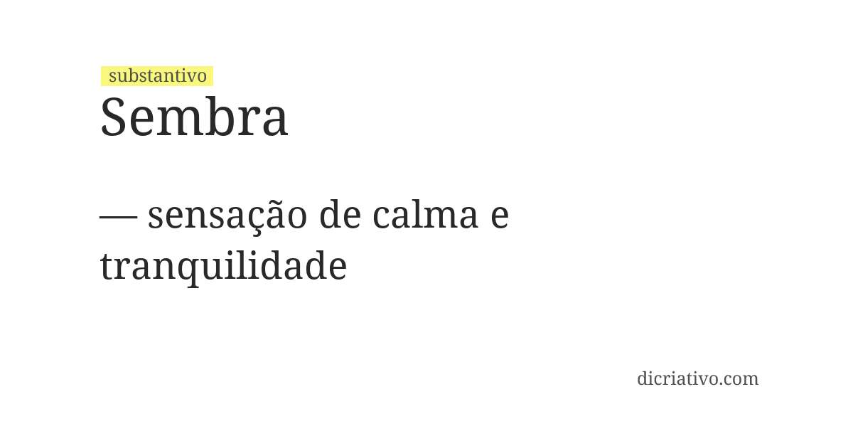 Significado de sembra