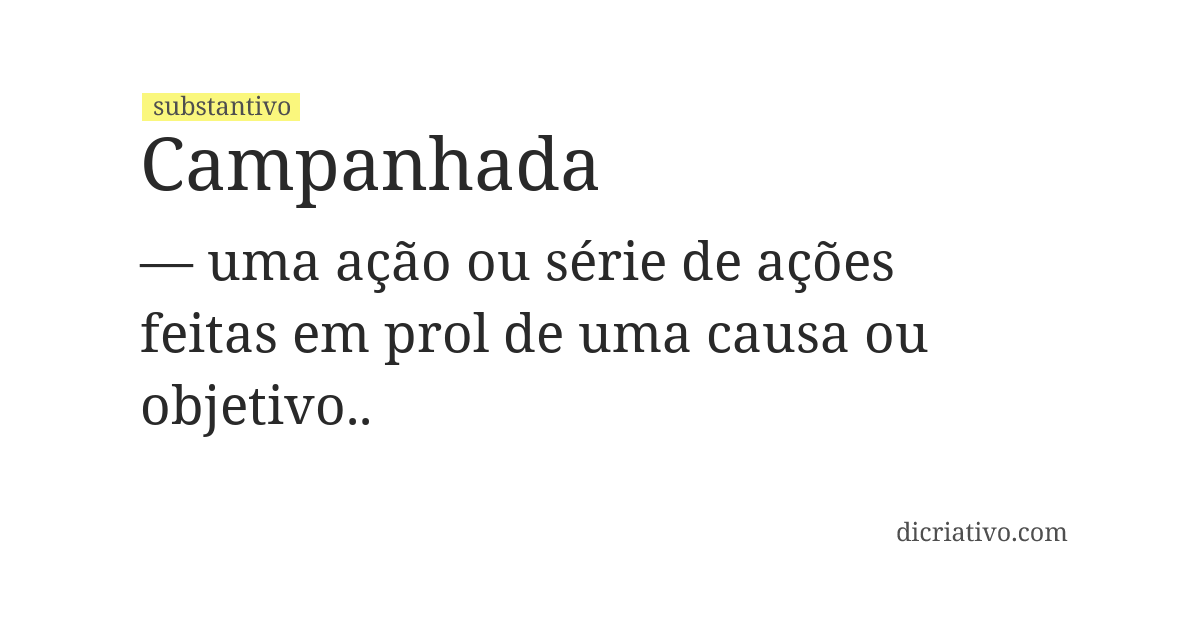 Significado de campanhada