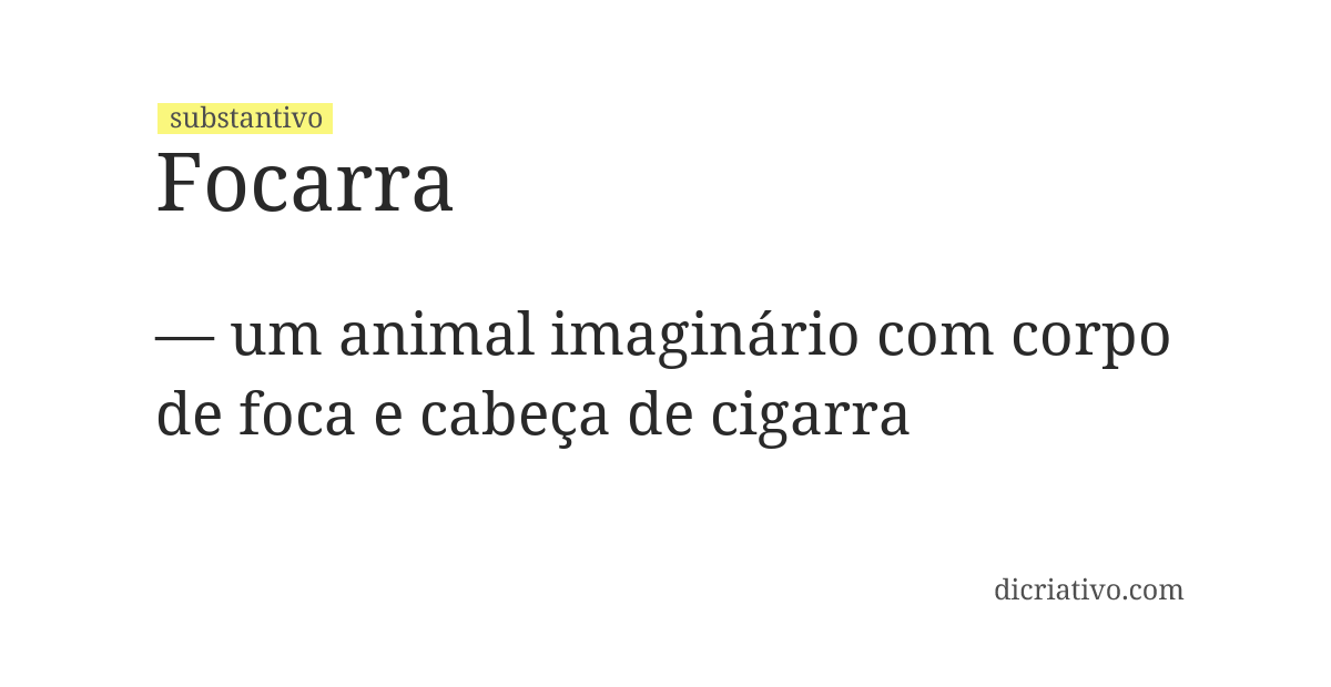 Significado de focarra