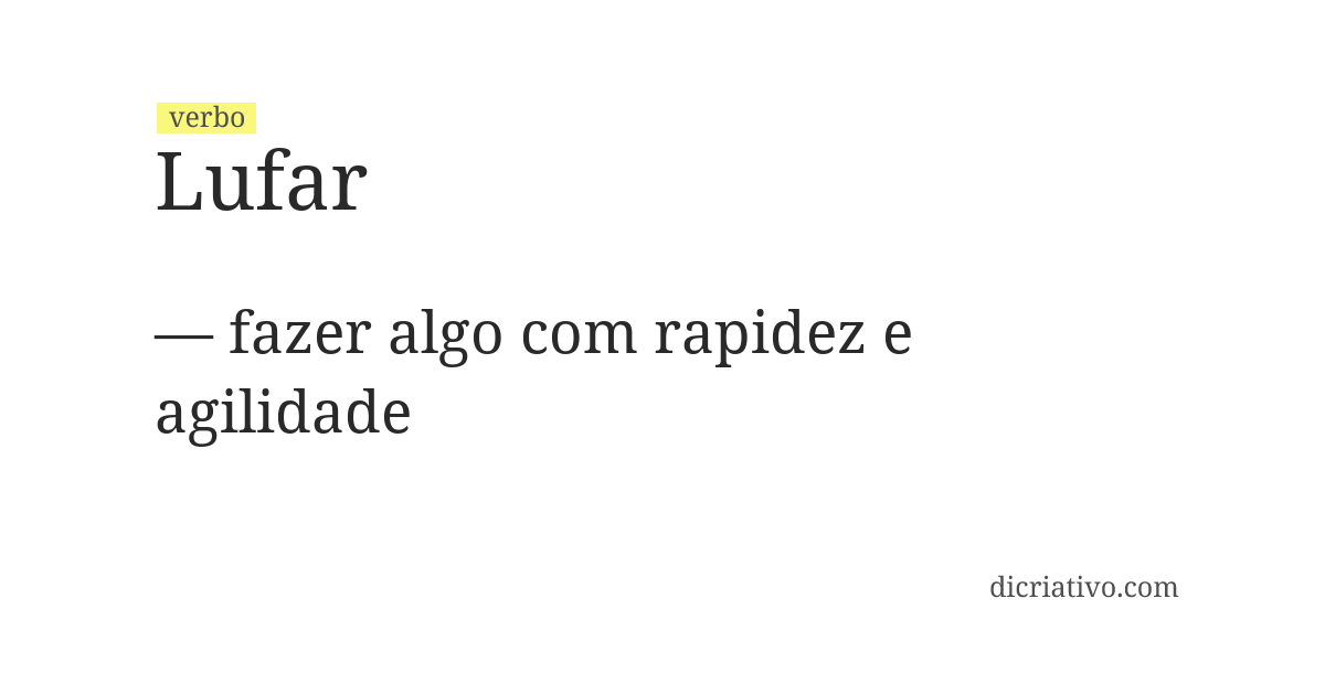 Significado de lufar