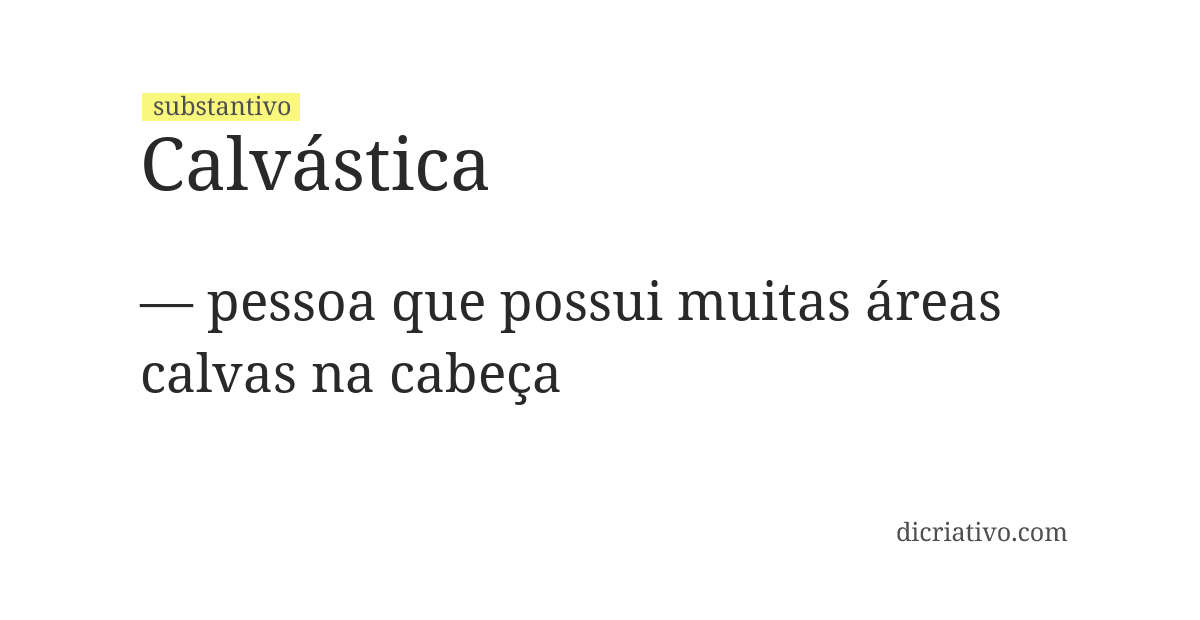 Significado de calvástica