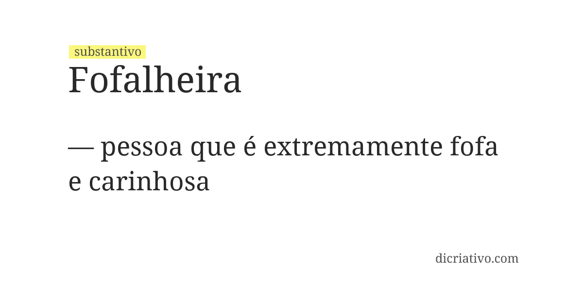 Significado de fofalheira