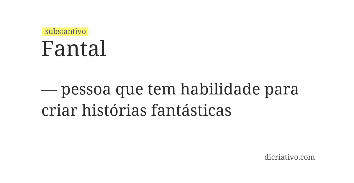 Significado de fantal