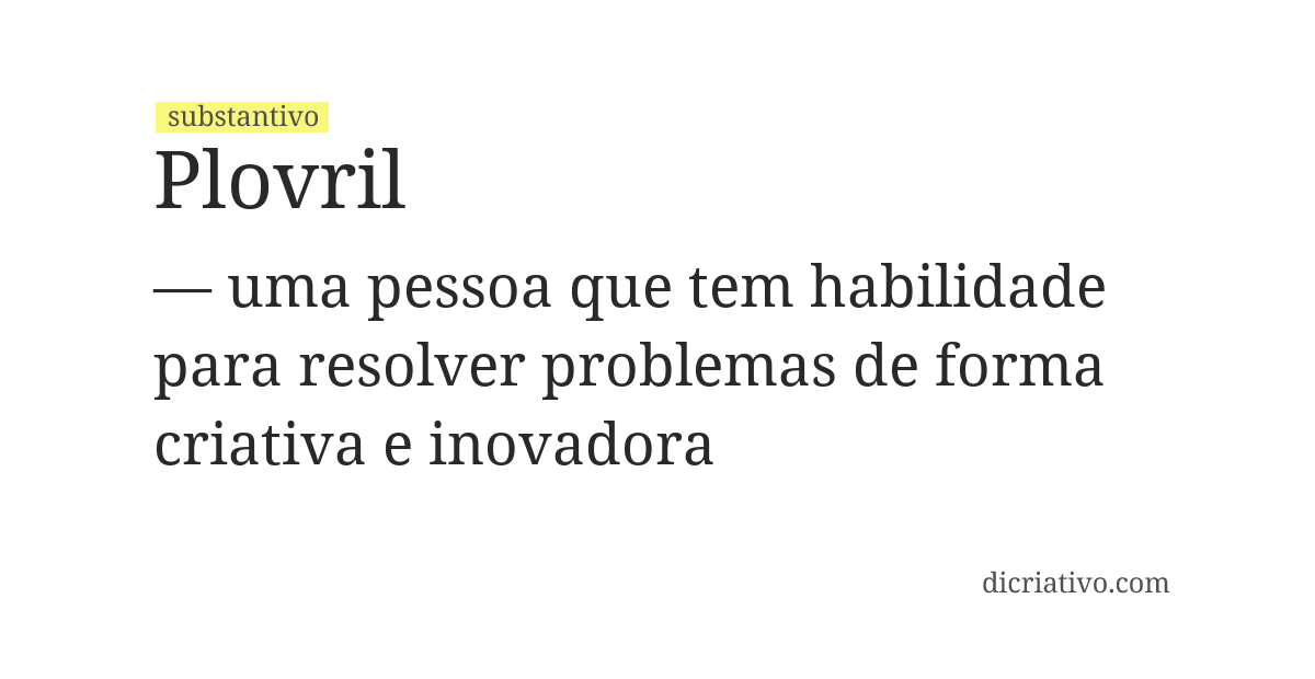 Significado de plovril