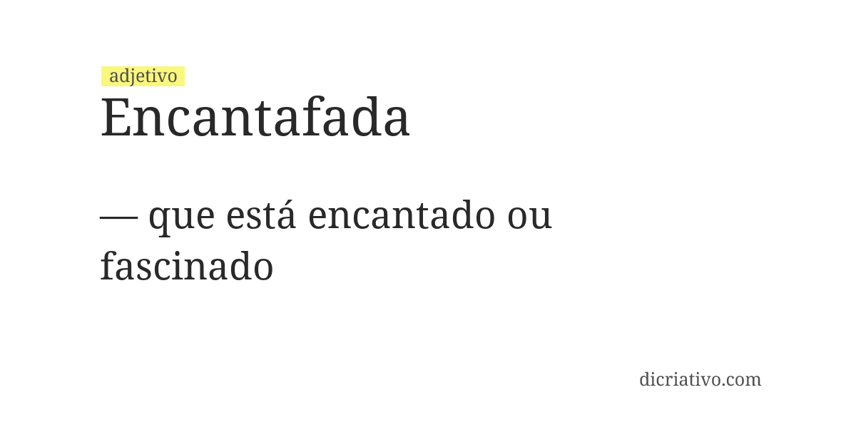 Significado de encantafada