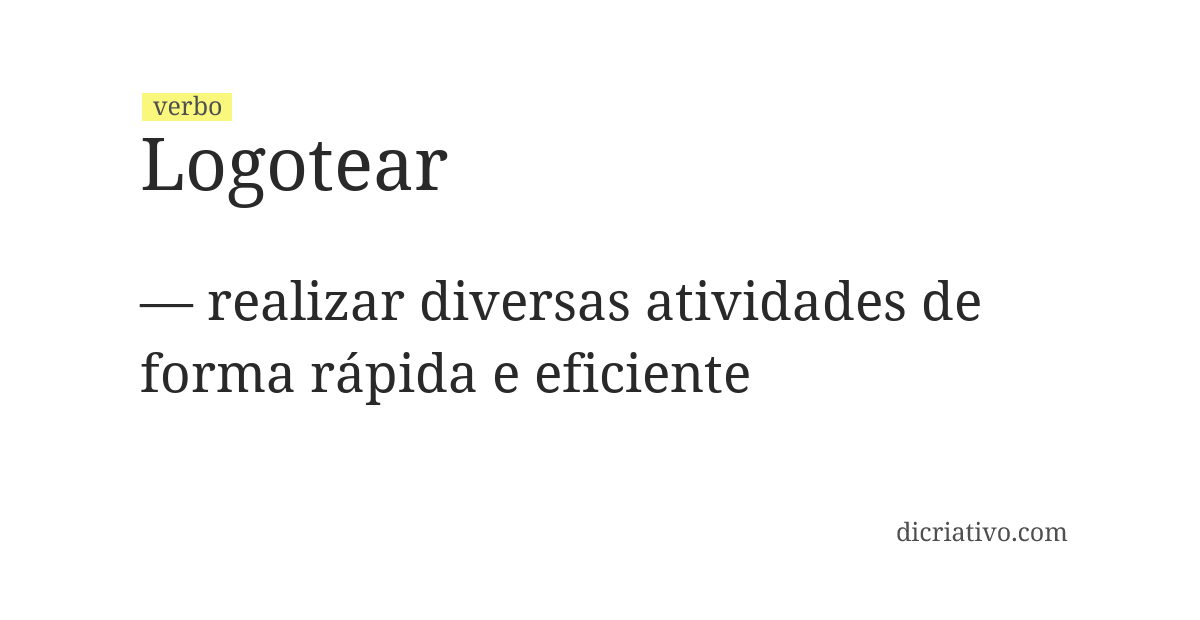 Significado de logotear