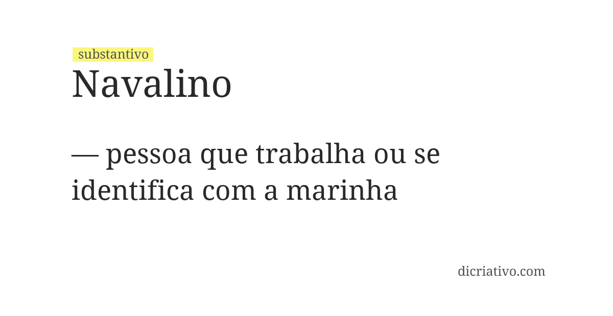 Significado de navalino