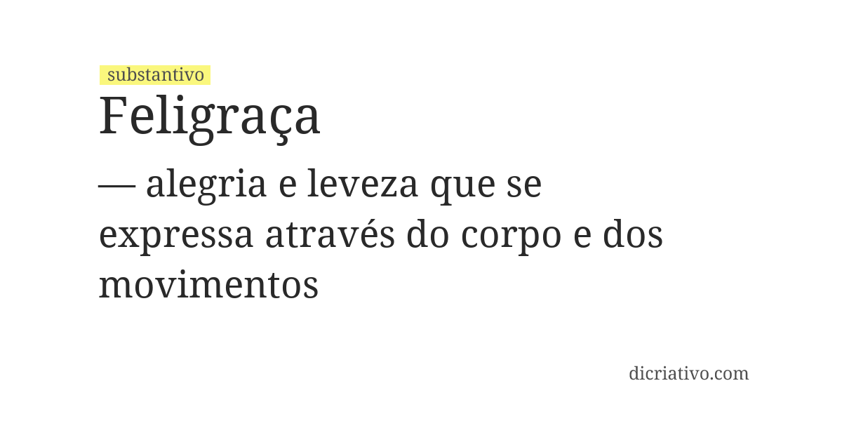 Significado de feligraça