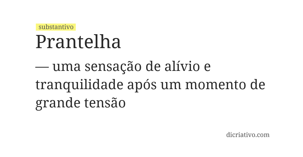 Significado de prantelha