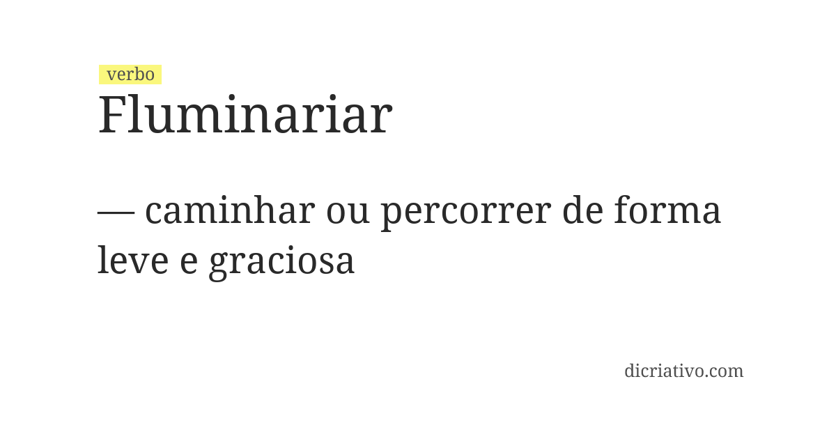 Significado de fluminariar