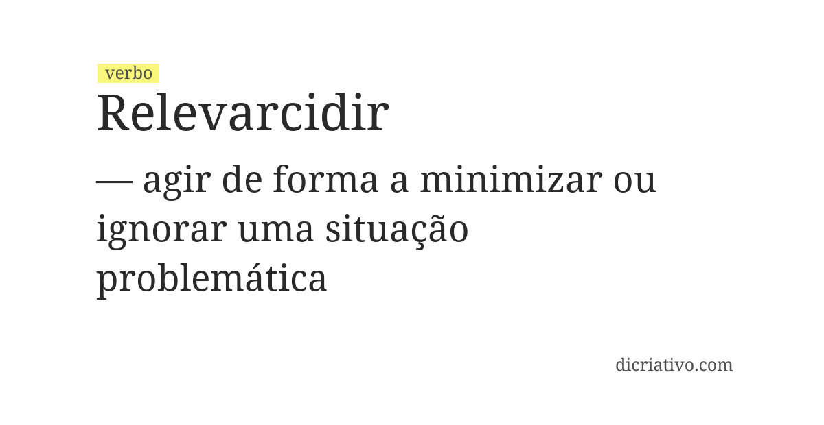 Significado de relevarcidir