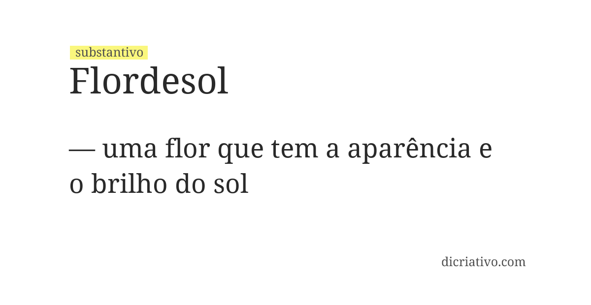 Significado de flordesol