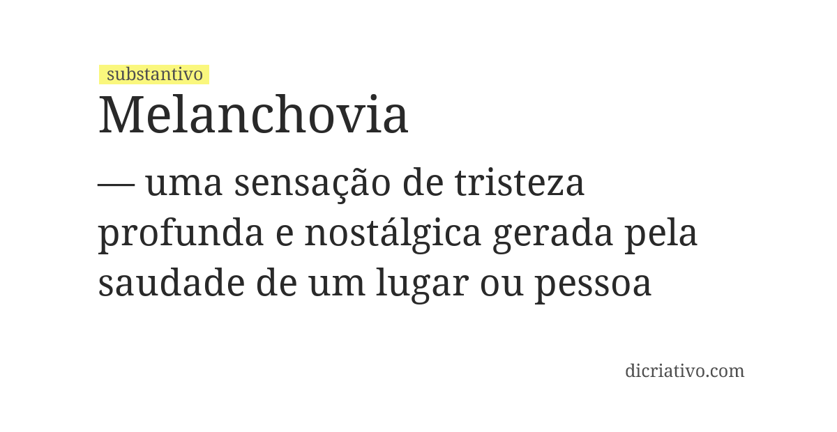 Significado de melanchovia