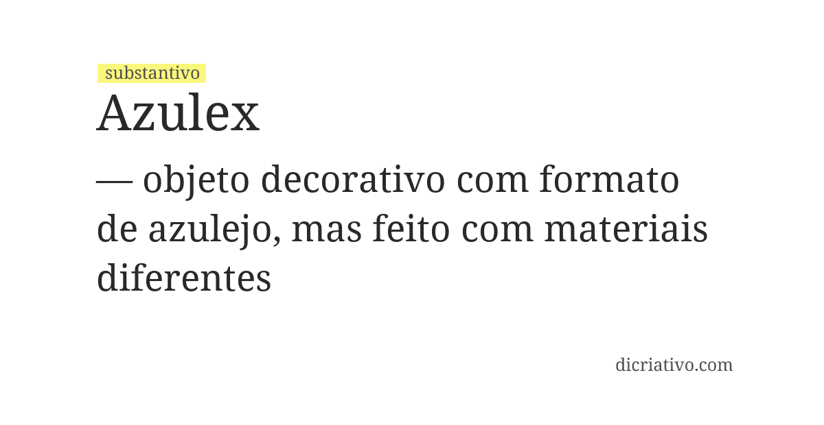 Significado de azulex