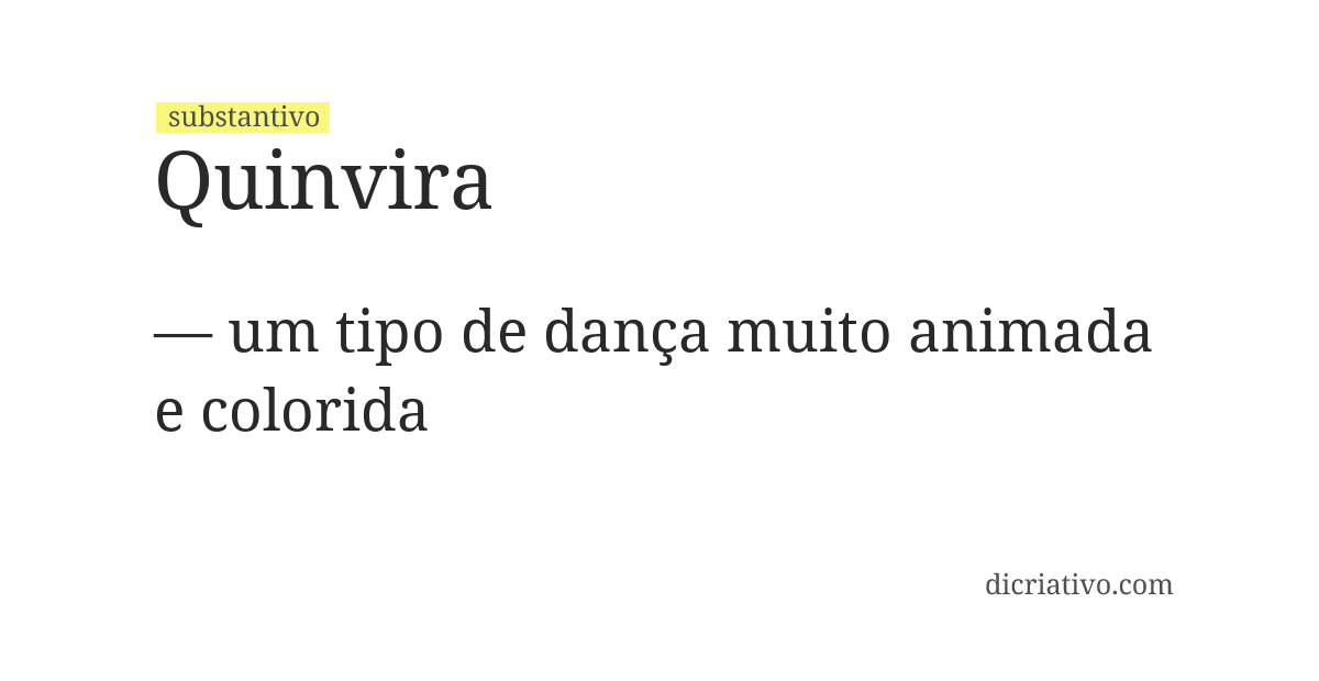 Significado de quinvira