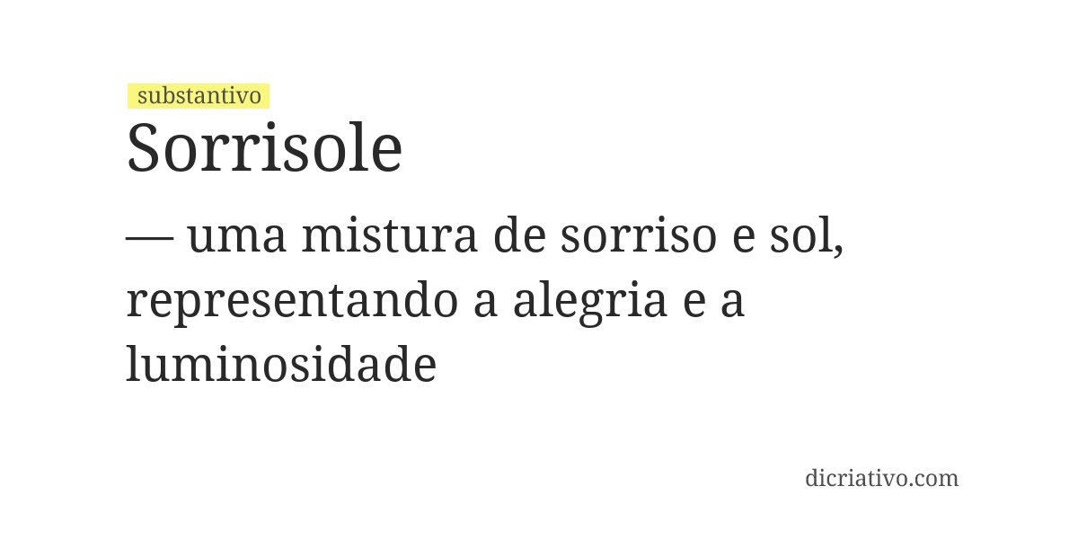 Significado de sorrisole